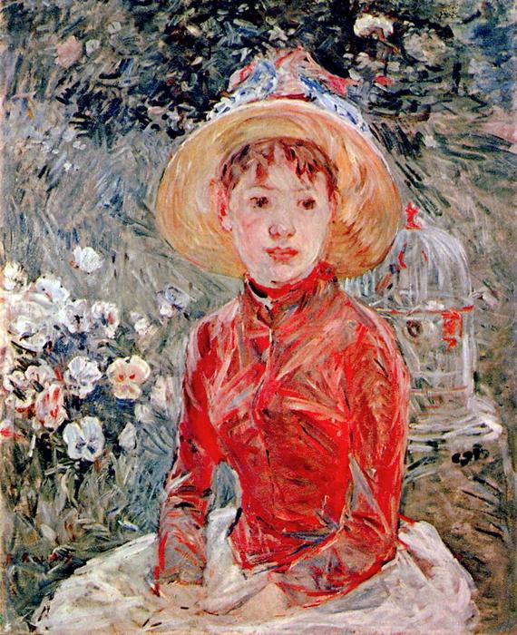 Fiatal lány kalitkával, Berthe Morisot