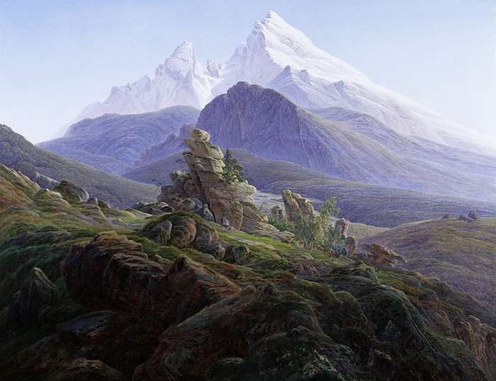 A Watzmann hegy (Németország), Caspar David Friedrich