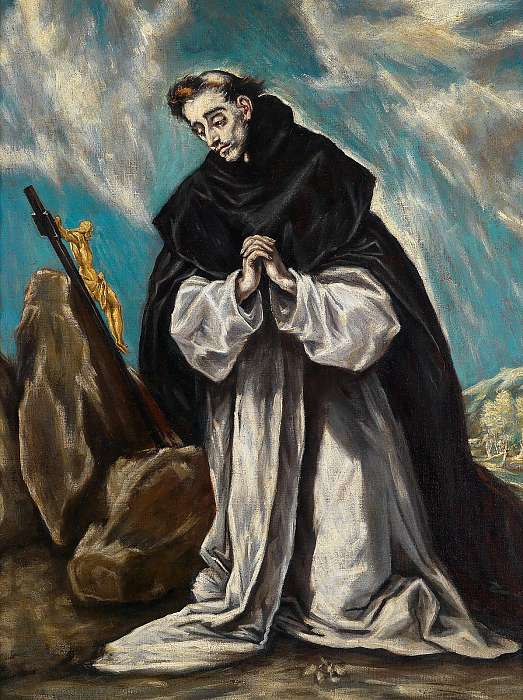Szent Domonkos imádság közben, El Greco