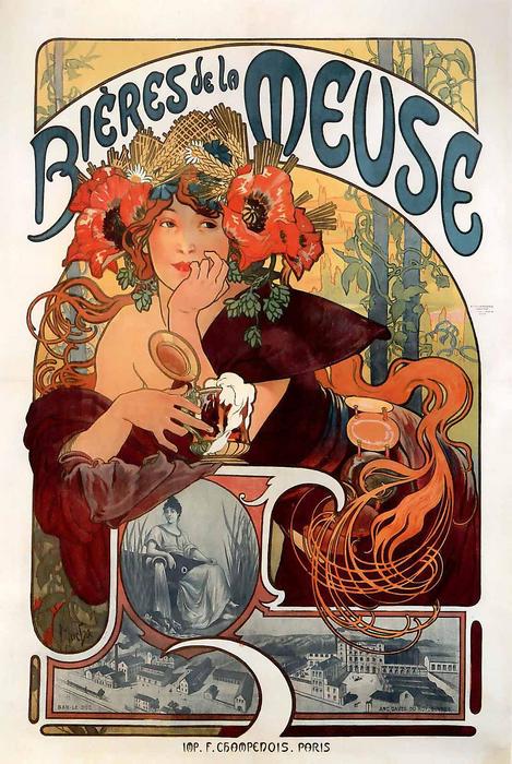 Bières de la Meuse, Alfons Mucha