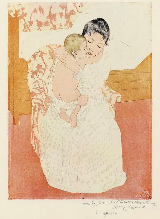 Anyai gyengédség, Mary Cassatt