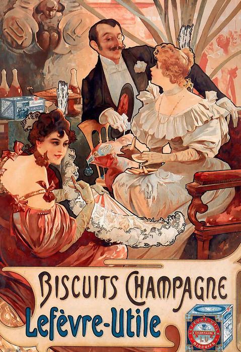 Biscuits Champagne, Alfons Mucha