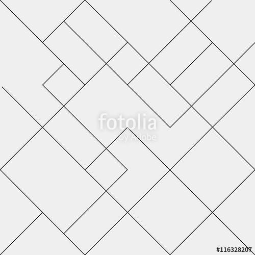 Geometric simple black and white minimalistic pattern, diagonal , Premium Kollekció