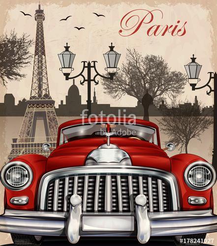 Paris retro poster, Premium Kollekció