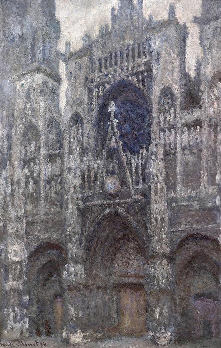 A Rouen-i katedrális szürke időben (1892), Claude Monet