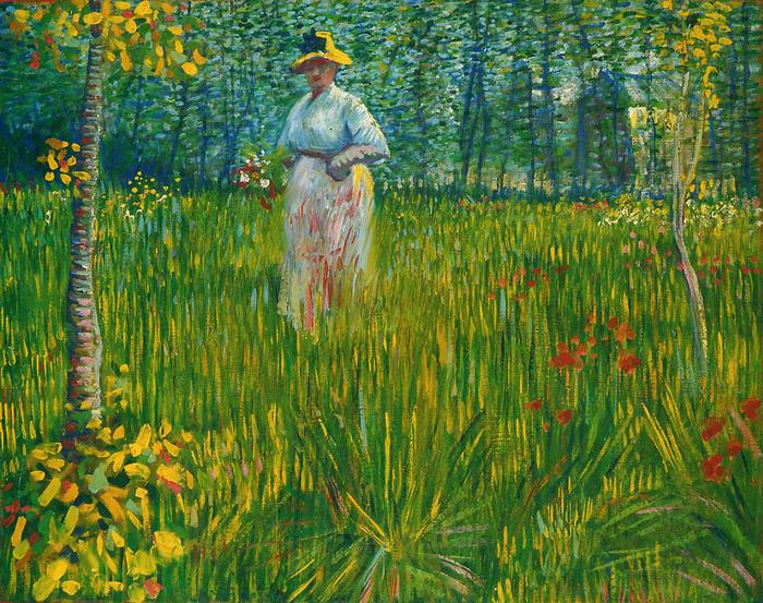 Hölgy a kertben, Vincent Van Gogh