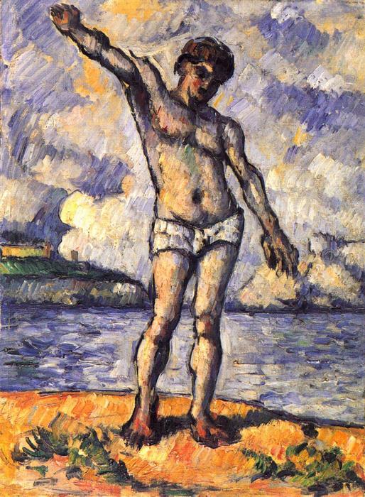 Úszó kitárt karral, Paul Cézanne