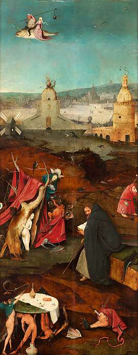 Szent Antal megkísértése, tripticon jobb panel, Hieronymus Bosch