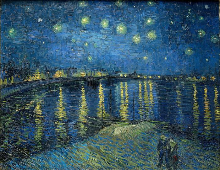 Csillagok a Rhone folyó felett, Vincent Van Gogh