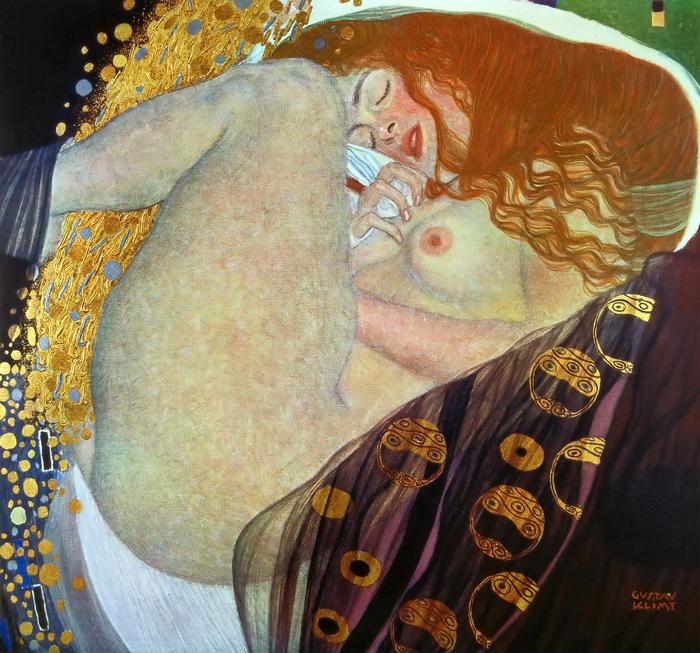 Danae (színverzió 3.), Gustav Klimt