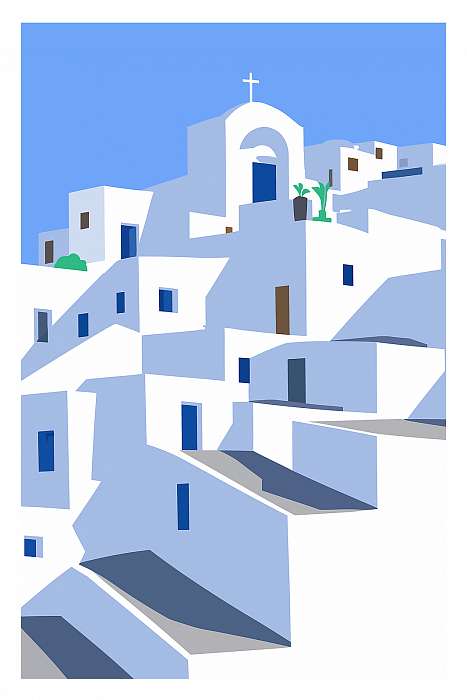 Santorini minimal poszter sorozat 1-1, 