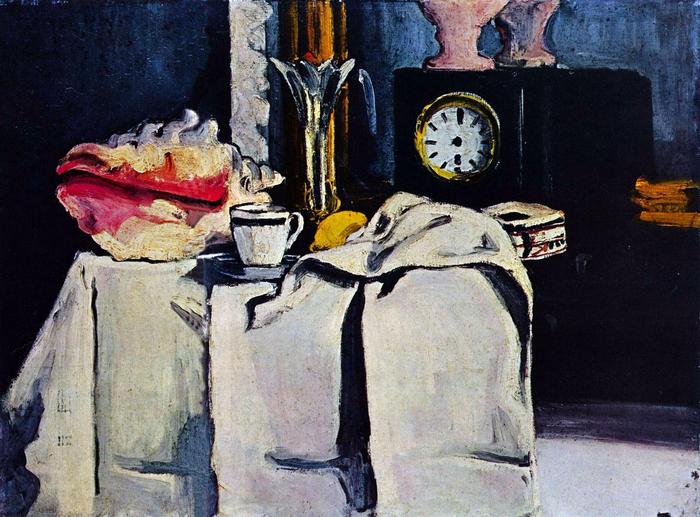 Fekete óraszekrény, Paul Cézanne