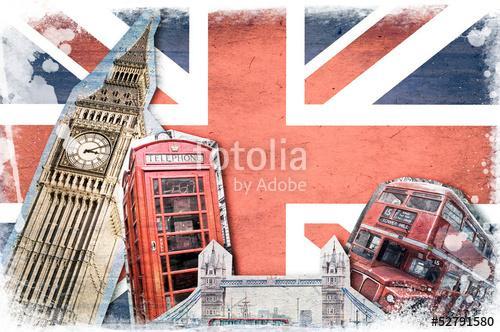 Collage Londres Union Jack évjárat, Premium Kollekció