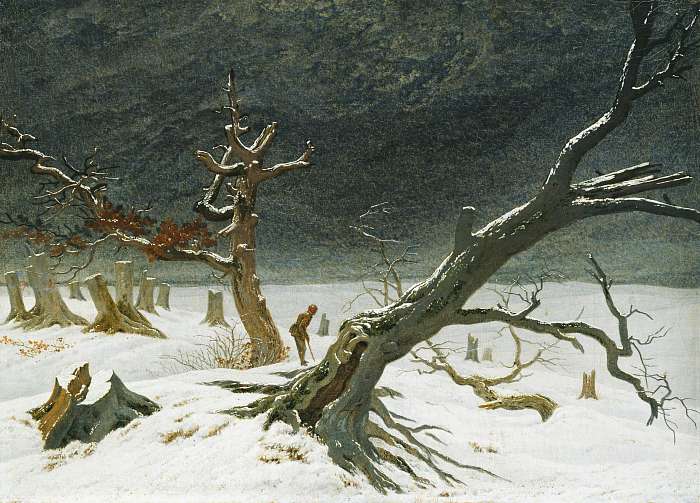 Téli táj, Caspar David Friedrich