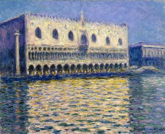 A velencei Dózse palota (1908), Claude Monet